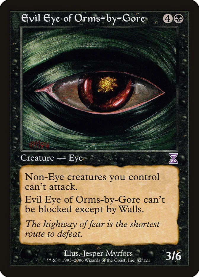 2006 Time Spiral Timeshifted Evil Eye of Orms-by-Gore special #42 special card image