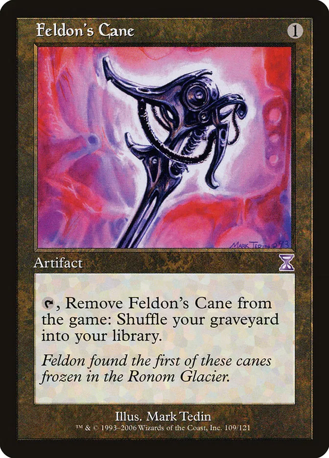2006 Time Spiral Timeshifted Feldon's Cane #109 special card image