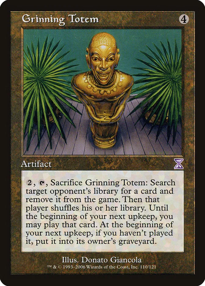 2006 Time Spiral Timeshifted Grinning Totem #110 special card image