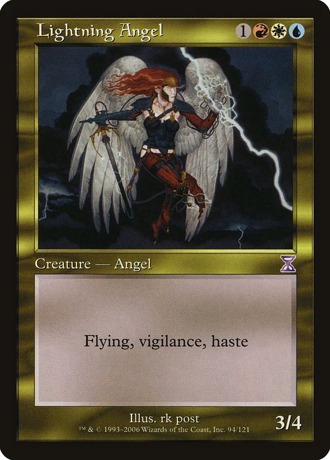2006 Time Spiral Timeshifted Lightning Angel #94 special card image