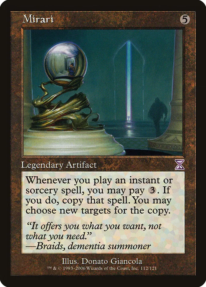 2006 Time Spiral Timeshifted Mirari #112 special card image