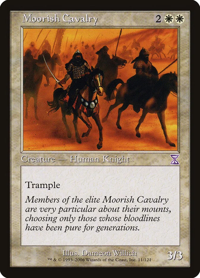2006 Time Spiral Timeshifted Moorish Cavalry special #11 special card image