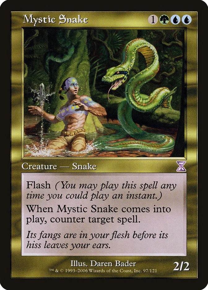 2006 Time Spiral Timeshifted Mystic Snake #97 special card image