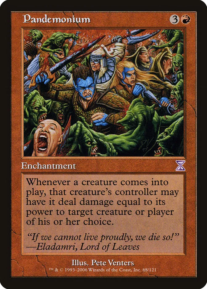 2006 Time Spiral Timeshifted Pandemonium #68 special card image