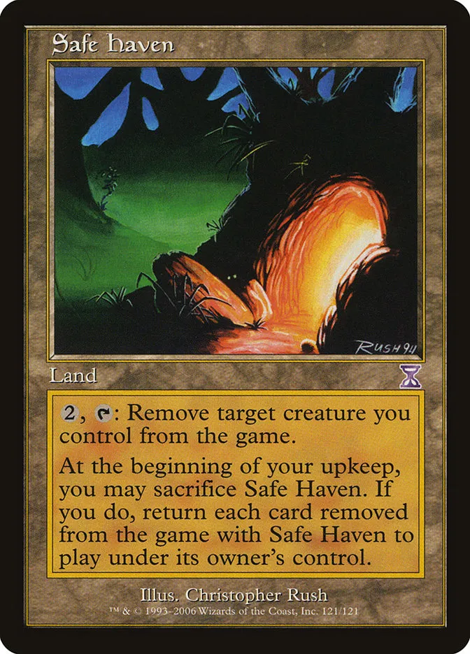 2006 Time Spiral Timeshifted Safe Haven #121 special card image