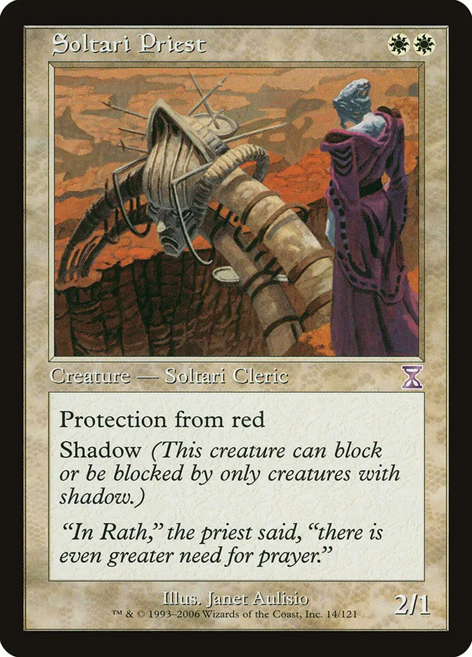 2006 Time Spiral Timeshifted Soltari Priest special #14 special card image
