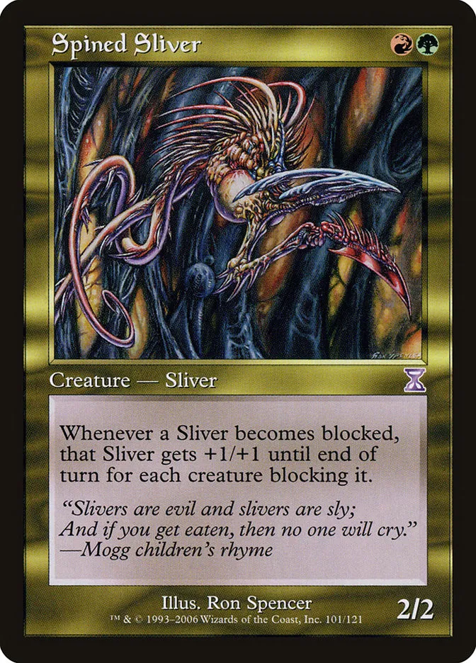 2006 Time Spiral Timeshifted Spined Sliver special #101 special card image