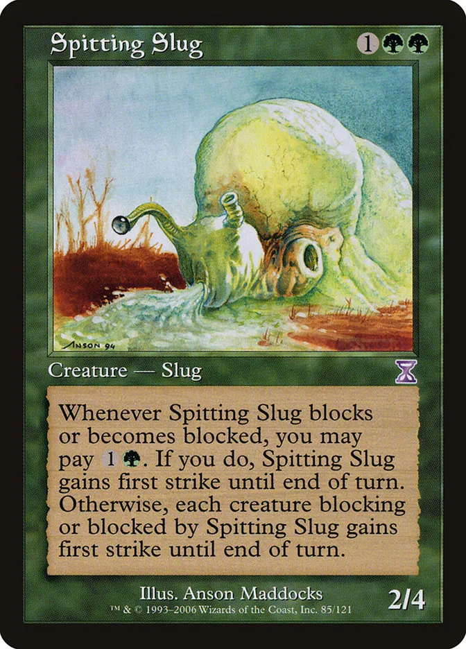 2006 Time Spiral Timeshifted Spitting Slug #85 special card image