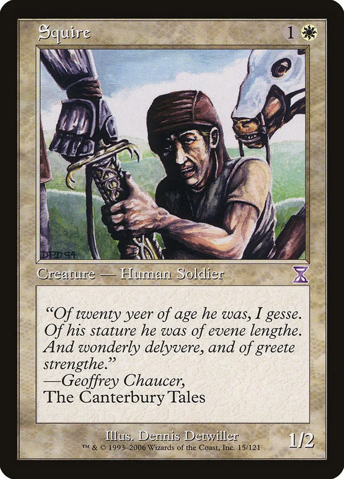 2006 Time Spiral Timeshifted Squire special #15 special card image