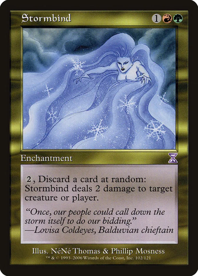 2006 Time Spiral Timeshifted Stormbind special #102 special card image