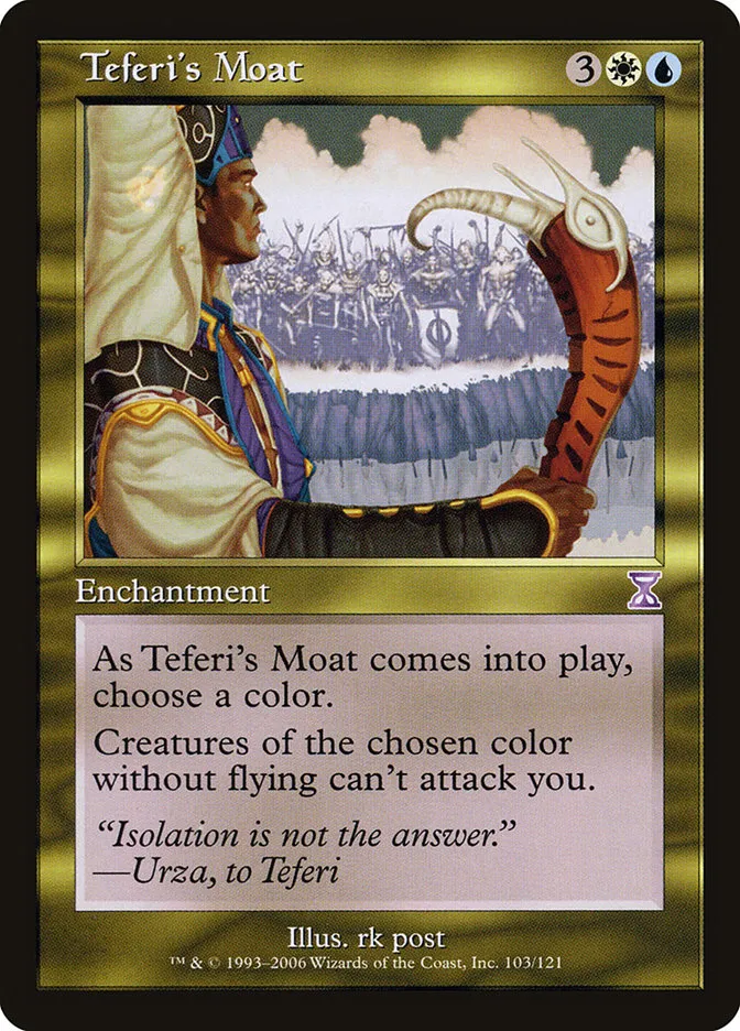 2006 Time Spiral Timeshifted Teferi's Moat special #103 special card image