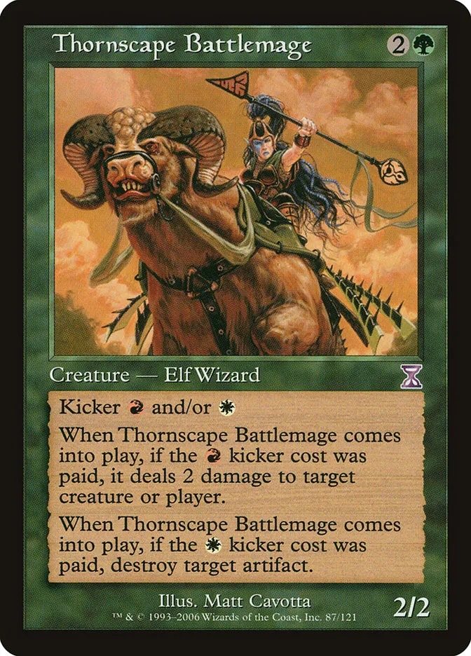 2006 Time Spiral Timeshifted Thornscape Battlemage #87 special card image