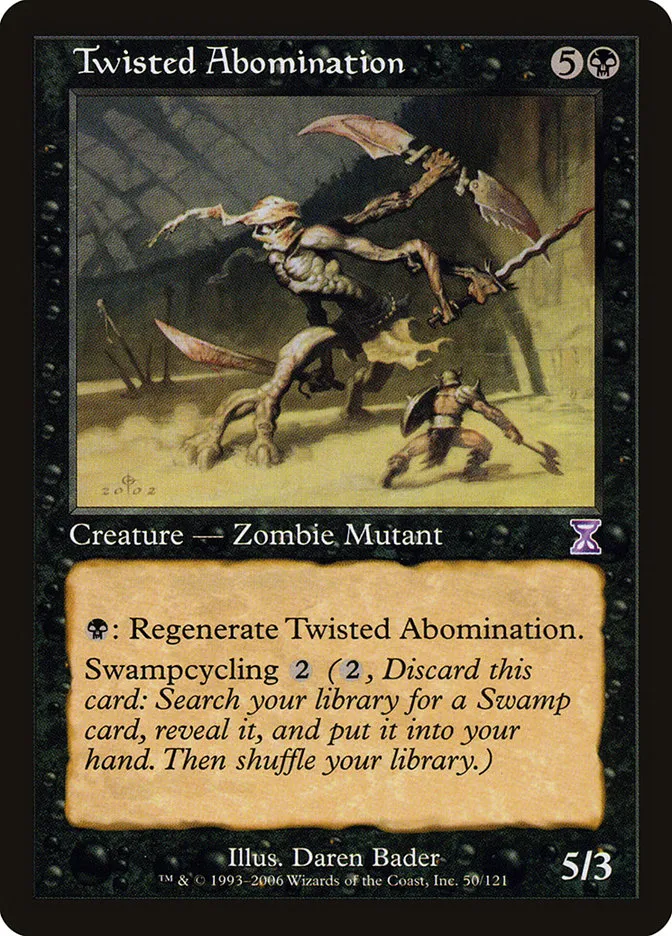 2006 Time Spiral Timeshifted Twisted Abomination #50 special card image