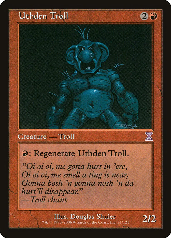 2006 Time Spiral Timeshifted Uthden Troll #71 special card image