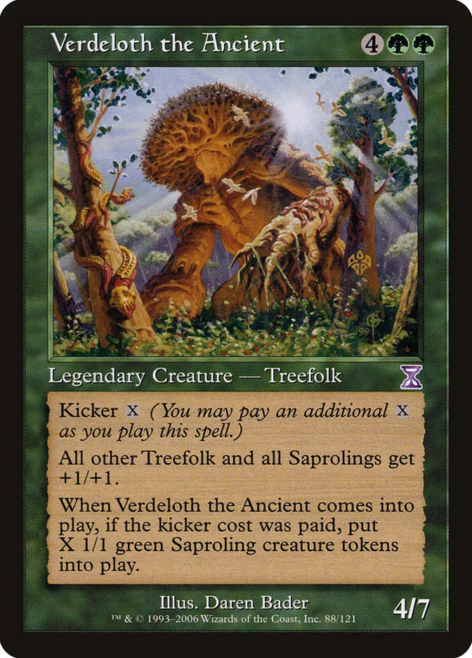 2006 Time Spiral Timeshifted Verdeloth the Ancient #88 special card image