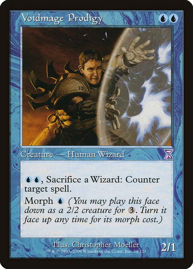 2006 Time Spiral Timeshifted Voidmage Prodigy special #34 special card image
