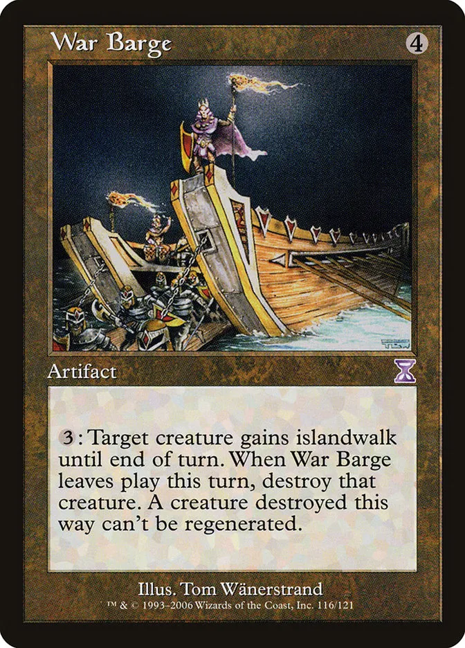 2006 Time Spiral Timeshifted War Barge #116 special card image