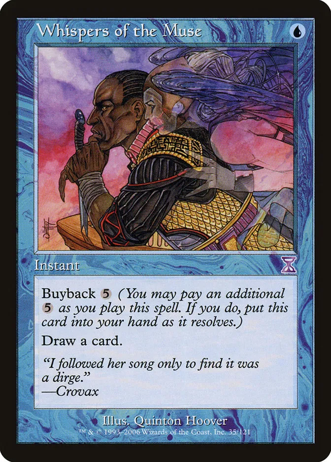 2006 Time Spiral Timeshifted Whispers of the Muse special #35 special card image