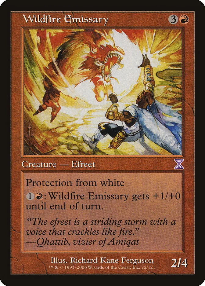 2006 Time Spiral Timeshifted Wildfire Emissary #72 special card image