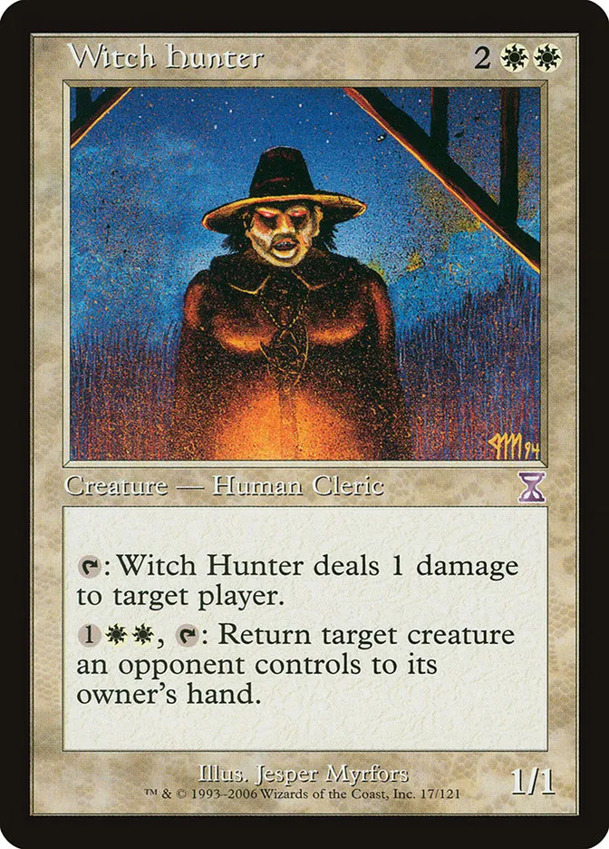 2006 Time Spiral Timeshifted Witch Hunter special #17 special card image