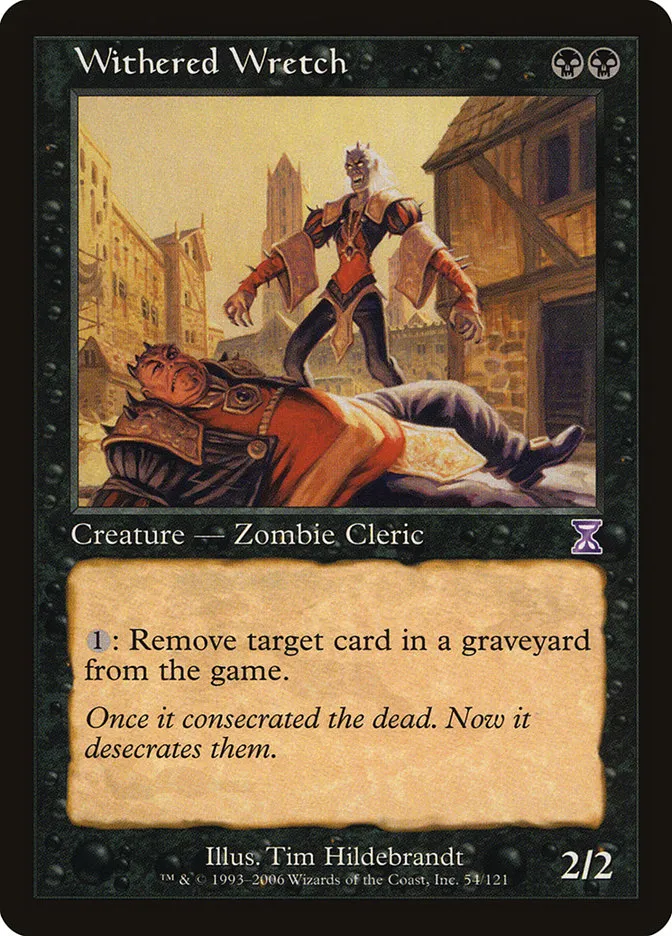 2006 Time Spiral Timeshifted Withered Wretch #54 special card image