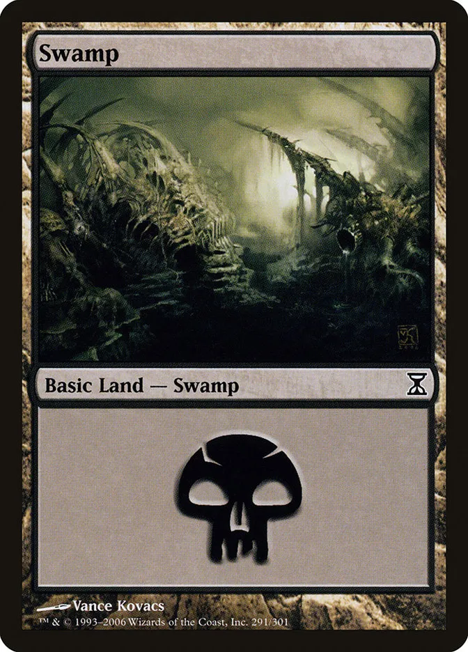 2006 Time Spiral Swamp common #291 common card image