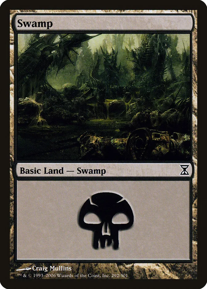 2006 Time Spiral Swamp common #292 common card image
