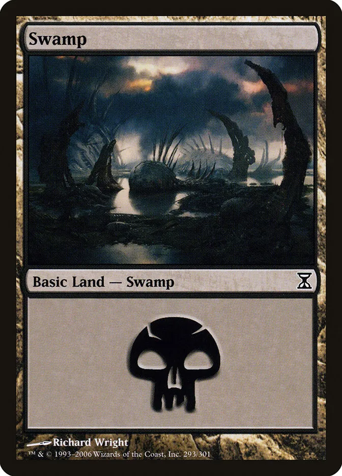2006 Time Spiral Swamp common #293 common card image