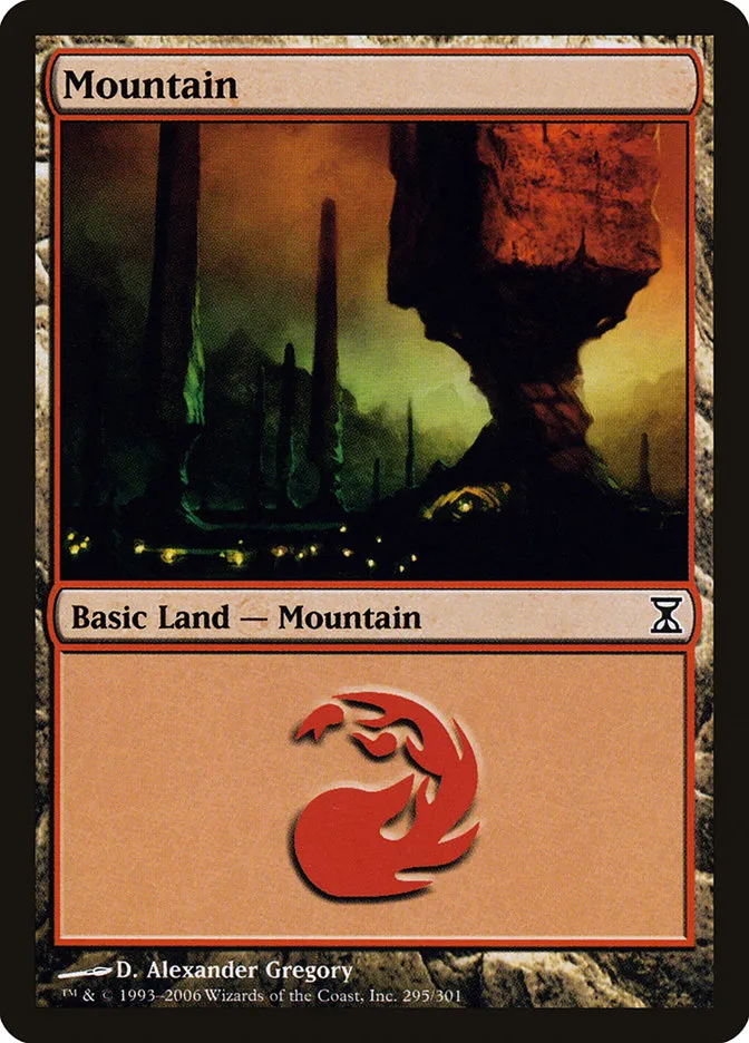2006 Time Spiral Mountain common #295 common card image