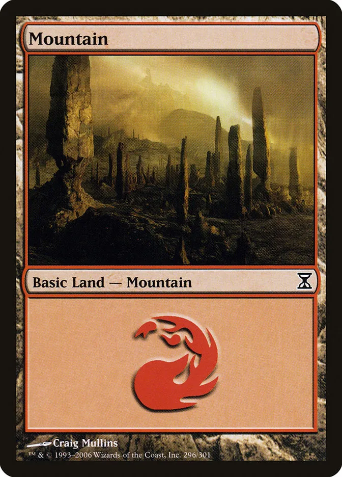 2006 Time Spiral Mountain common #296 common card image