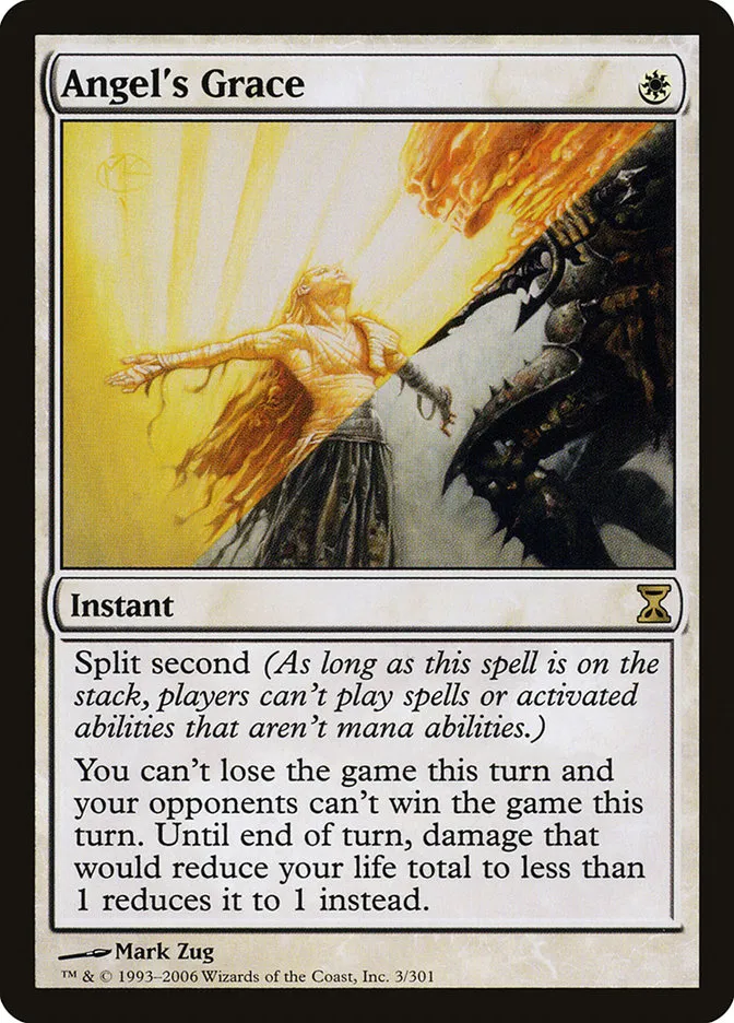 2006 Time Spiral Angel's Grace #3 rare card image
