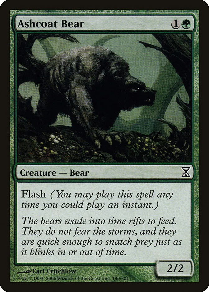 2006 Time Spiral Ashcoat Bear common #190 common card image