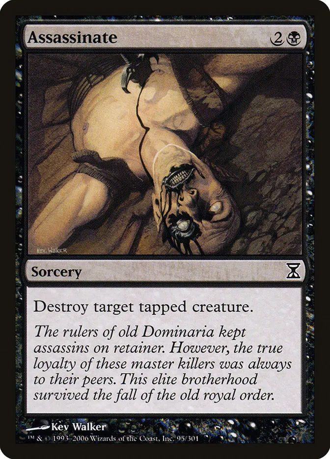 2006 Time Spiral Assassinate common #95 common card image