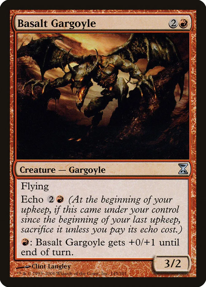 2006 Time Spiral Basalt Gargoyle uncommon #145 uncommon card image