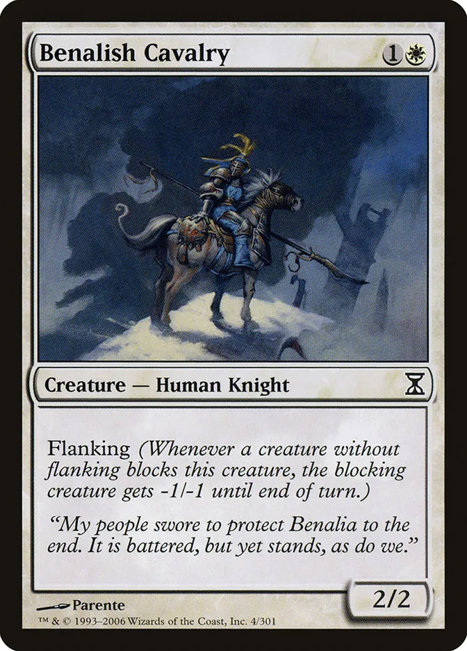 2006 Time Spiral Benalish Cavalry common #4 common card image