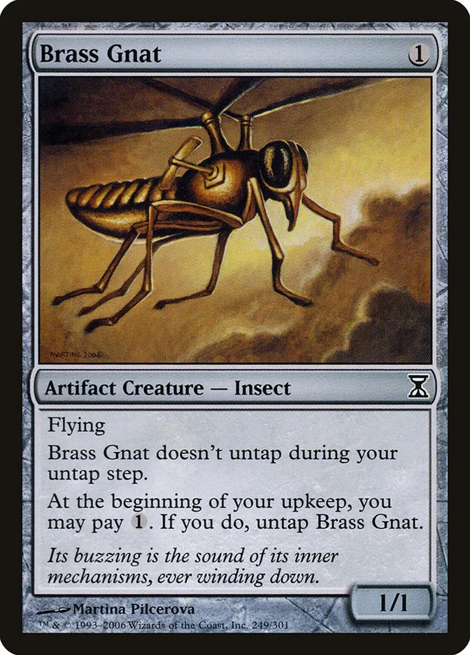2006 Time Spiral Brass Gnat common #249 common card image