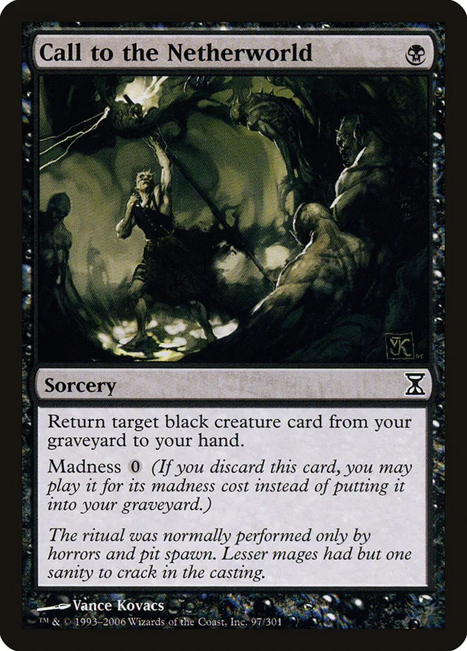 2006 Time Spiral Call to the Netherworld #97 common card image