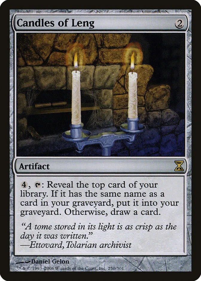 2006 Time Spiral Candles of Leng #250 rare card image