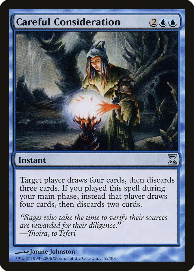 2006 Time Spiral Careful Consideration uncommon #52 uncommon card image
