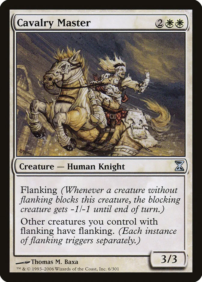 2006 Time Spiral Cavalry Master uncommon #6 uncommon card image