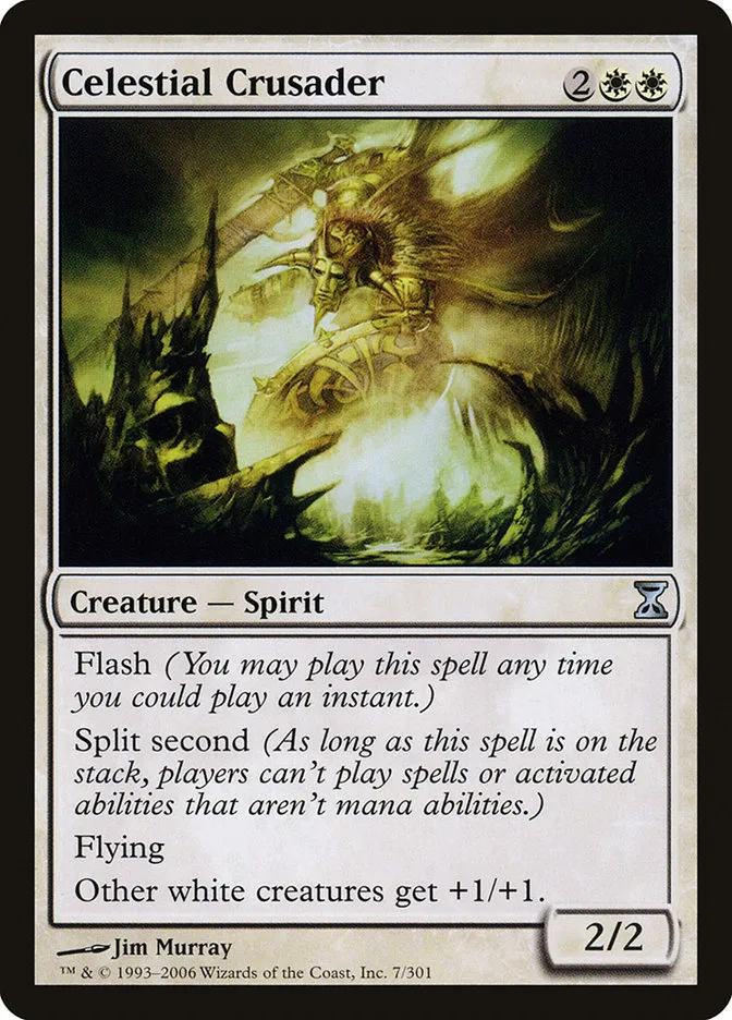 2006 Time Spiral Celestial Crusader uncommon #7 uncommon card image