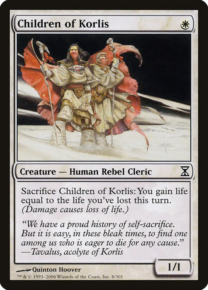 2006 Time Spiral Children of Korlis #8 common card image