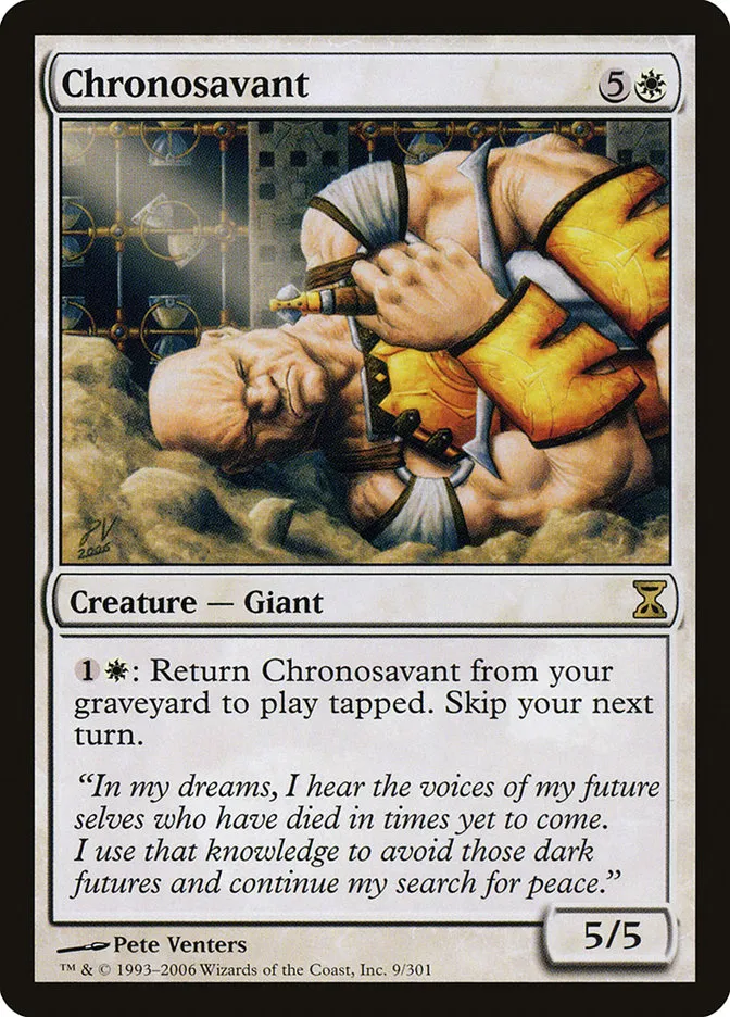 2006 Time Spiral Chronosavant #9 rare card image