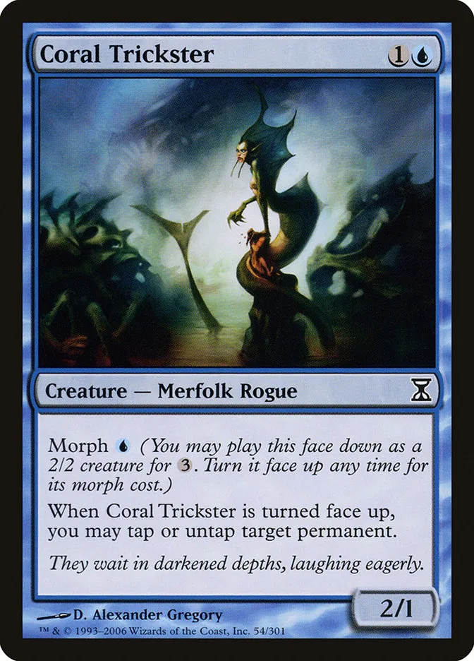2006 Time Spiral Coral Trickster #54 common card image