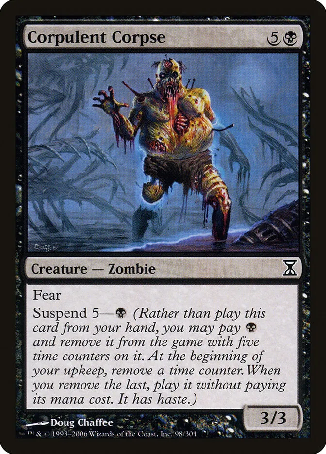 2006 Time Spiral Corpulent Corpse common #98 common card image