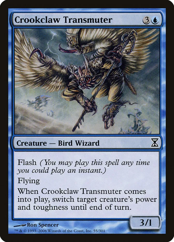 2006 Time Spiral Crookclaw Transmuter #55 common card image