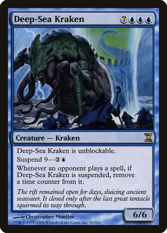 2006 Time Spiral Deep-Sea Kraken #56 rare card image