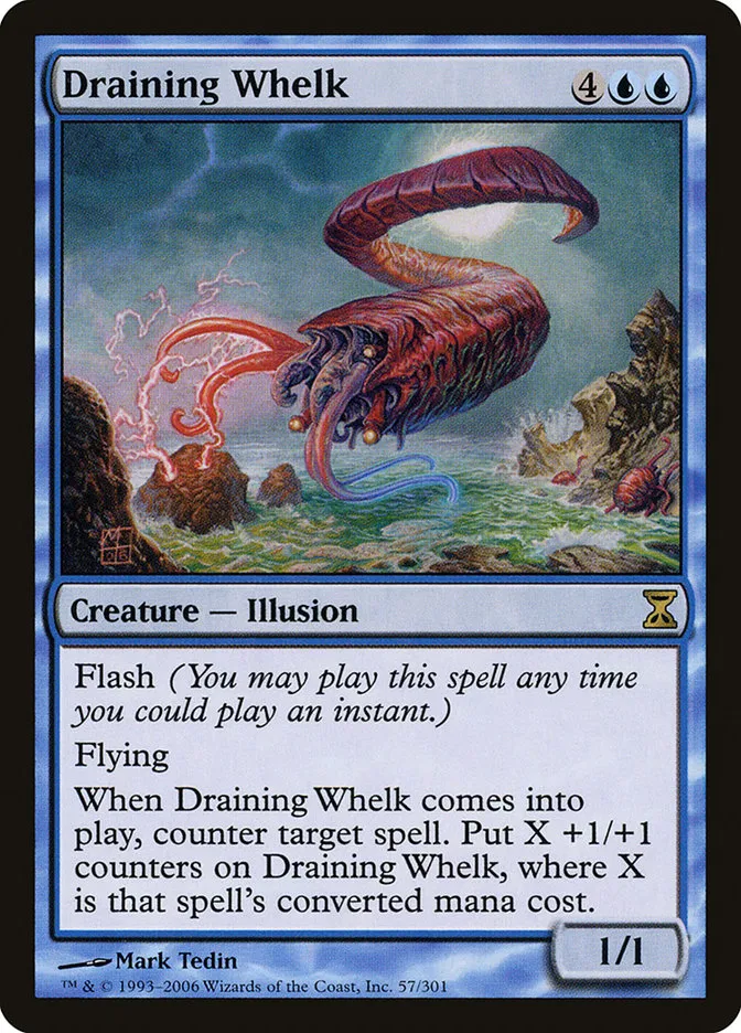 2006 Time Spiral Draining Whelk rare #57 rare card image