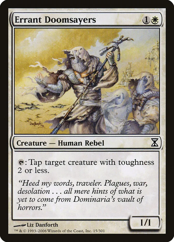 2006 Time Spiral Errant Doomsayers common #15 common card image