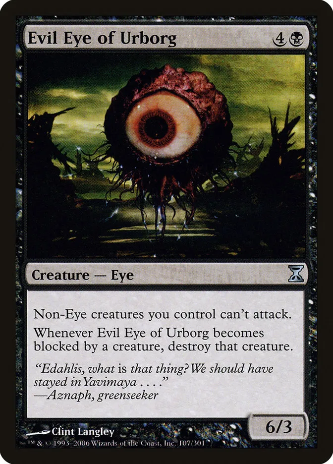 2006 Time Spiral Evil Eye of Urborg #107 uncommon card image